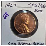 1967 Lincoln Cent Gem Special Strike