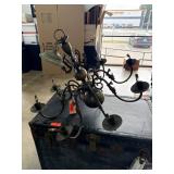 Vintage Bronze-Style Eight-Light Chandelier