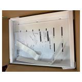 White Pull-Out Cabinet Organizer With Accessories