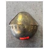 Decorative Brass Bowl with Cutout Heart Pattern
