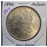 1886 Morgan Silver Dollar High Grade