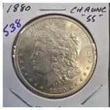 1880 Morgan Silver Dollar in High Grade