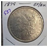 1879 Morgan Silver Dollar EF/AU Condition