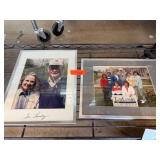 Framed Photos Signed by Tom Landry