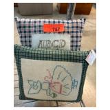 Two Decorative Handcrafted Pillows