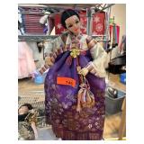 Traditional Korean Hanbok-Clad Doll