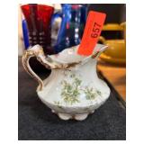 Theodore Haviland Limoges Creamer with Floral Desi