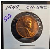 1949 Lincoln Wheat Cent in Choice Uncirculated Con