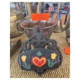 Cast Iron Wall Mount Match or Toothpick Holder