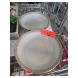 5 Limoges Dinnerware Bowls with Gold Trim
