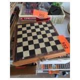 Wooden Chess Set with Folding Storage Box