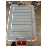 Storage Bin With Hunting Accessories