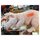 Sleeping Snoring Pig Plush Toy