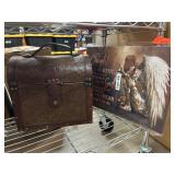 Decorative Wooden Box and Inspirational Artwork