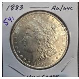 1883 Morgan Silver Dollar AU/UNC