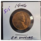1946 Lincoln Wheat Penny Uncirculated Condition