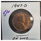 1947-D Lincoln Wheat Cent in Holder