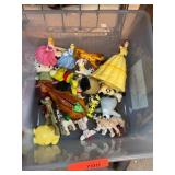 Plastic Toys with Figures and Animals