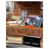 Gift Items in Wicker Basket