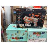 Frost Nova Gun Toy and Bubbles Toy Set