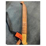 Marttiini Knife with Carved Sheath