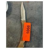 Stainless Steel Folding Knife with Wooden Handle