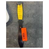Vintage Steel Knife with Yellow-Wrapped Handle