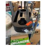 Black Shaped Remote Control Holder Tray