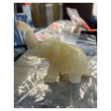 Carved ONYX Stone Elephant Figurine