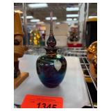 Iridescent Glass Perfume Bottle With Stopper