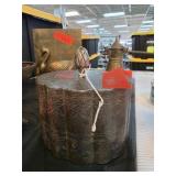 Decorative Metal Hinged Lid Container