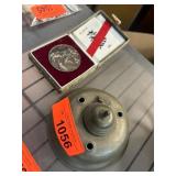 Beckett New York Metal Inkwell and Medal in Box