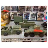 Handcrafted Wooden Military Tank Toy