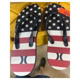 Hurley Flip-Flops with American Flag Design