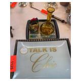 Decor Items Including Glass Tray