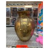 Brass Vase with Rope Detailing