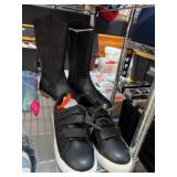 Black Boots and Sneakers in Size 6