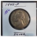 1945-P Jefferson Nickel in Holder