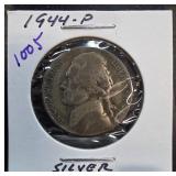 1944-P Jefferson Nickel in Holder