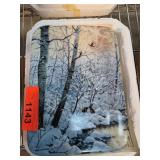 Decorative Plate In Their Wintry World by We