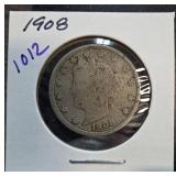 1908 Liberty Head Nickel in Holder