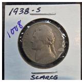 1938-S Jefferson Nickel in Holder