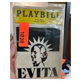 1982 Evita Playbill From Dallas Music Hall