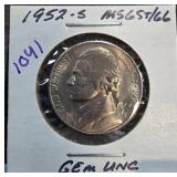 1952-S Jefferson Nickel Gem Uncirculated