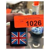 Black Lighter with Union Jack Design