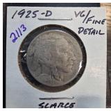 1925-D Buffalo Nickel " VG/Fine Detail