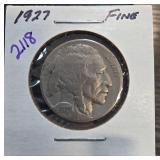 1927 Buffalo Nickel in Fine Condition
