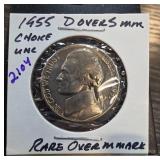 1955 D Over S Jefferson Nickel " Choice UNC