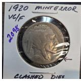 1920 Buffalo Nickel with Mint Error