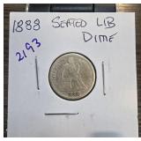 1888 Seated Liberty Dime